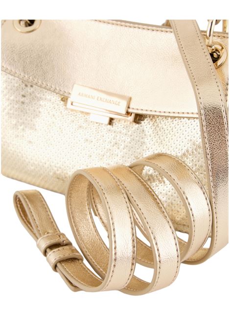 BORSA A SPALLA RIVESTITA DI PAILLETTES CON DETTAGLI METALLICI ARMANI EXCHANGE | Borse | 949178 4F76102361